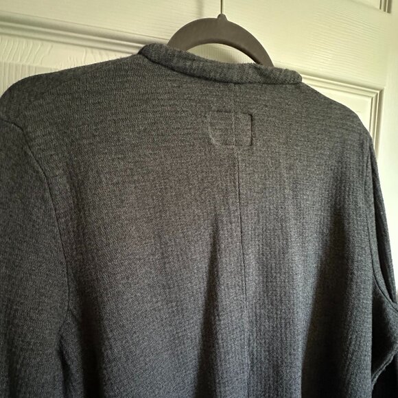 Women's Size Large Gray Old Navy Open Front Sweatshirt Cardigan 100% Cotton - Picture 3 of 9